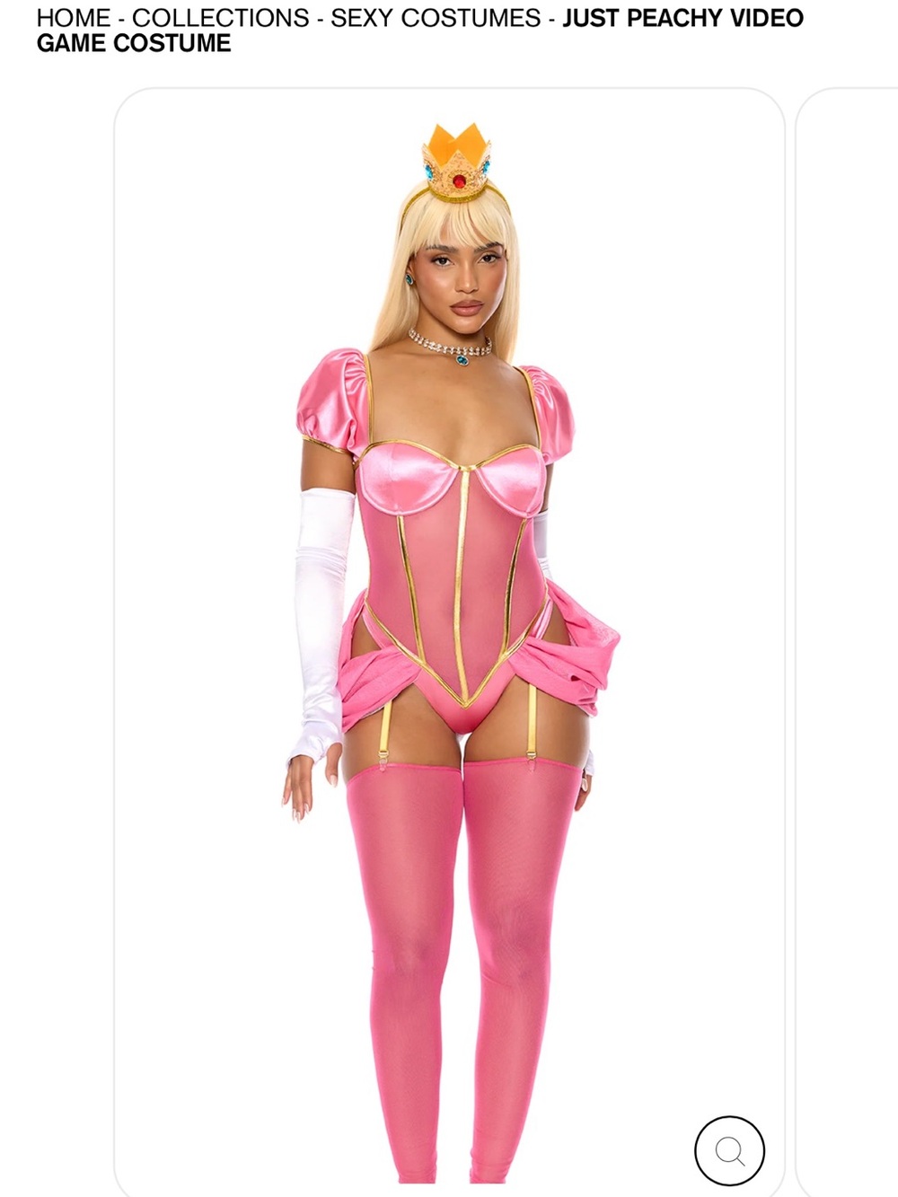 Forplay Princess Peach Halloween Costume